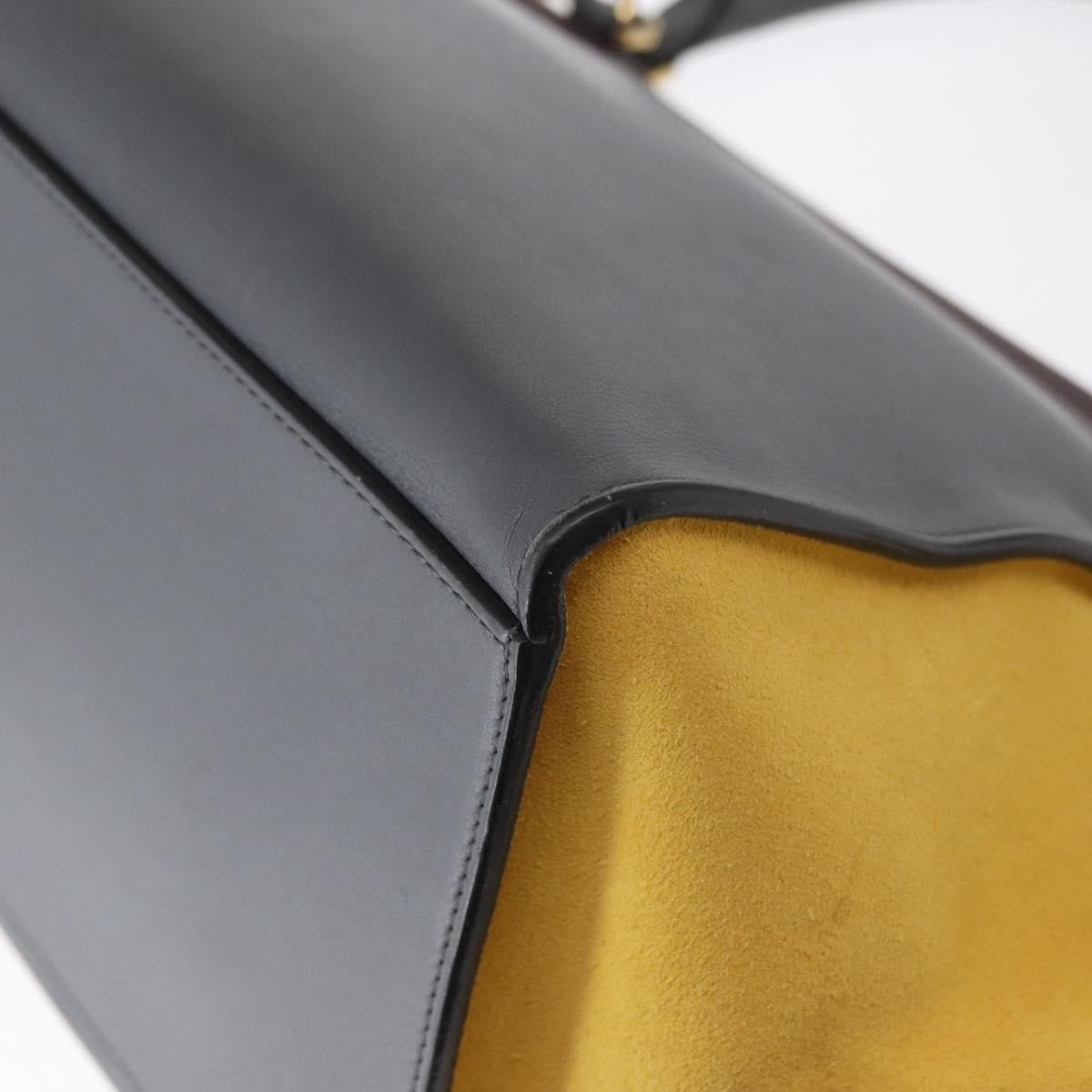 Celine Tricolor Trapeze Bag Leather, GRAY, LEATHER, Handbag