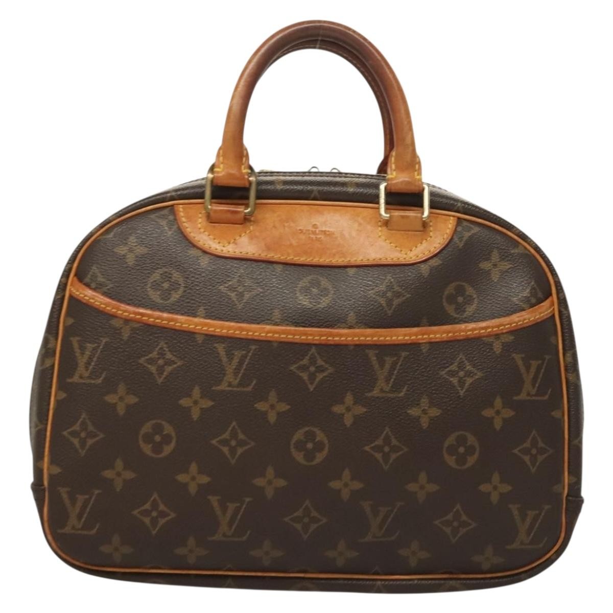 Louis Vuitton Trouville Handbag Monogram Canvas, BROWN, CANVAS, Handbag