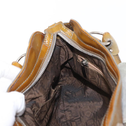 Salvatore Ferragamo Gancini handbag Suede, GREEN, SUEDE, Handbag