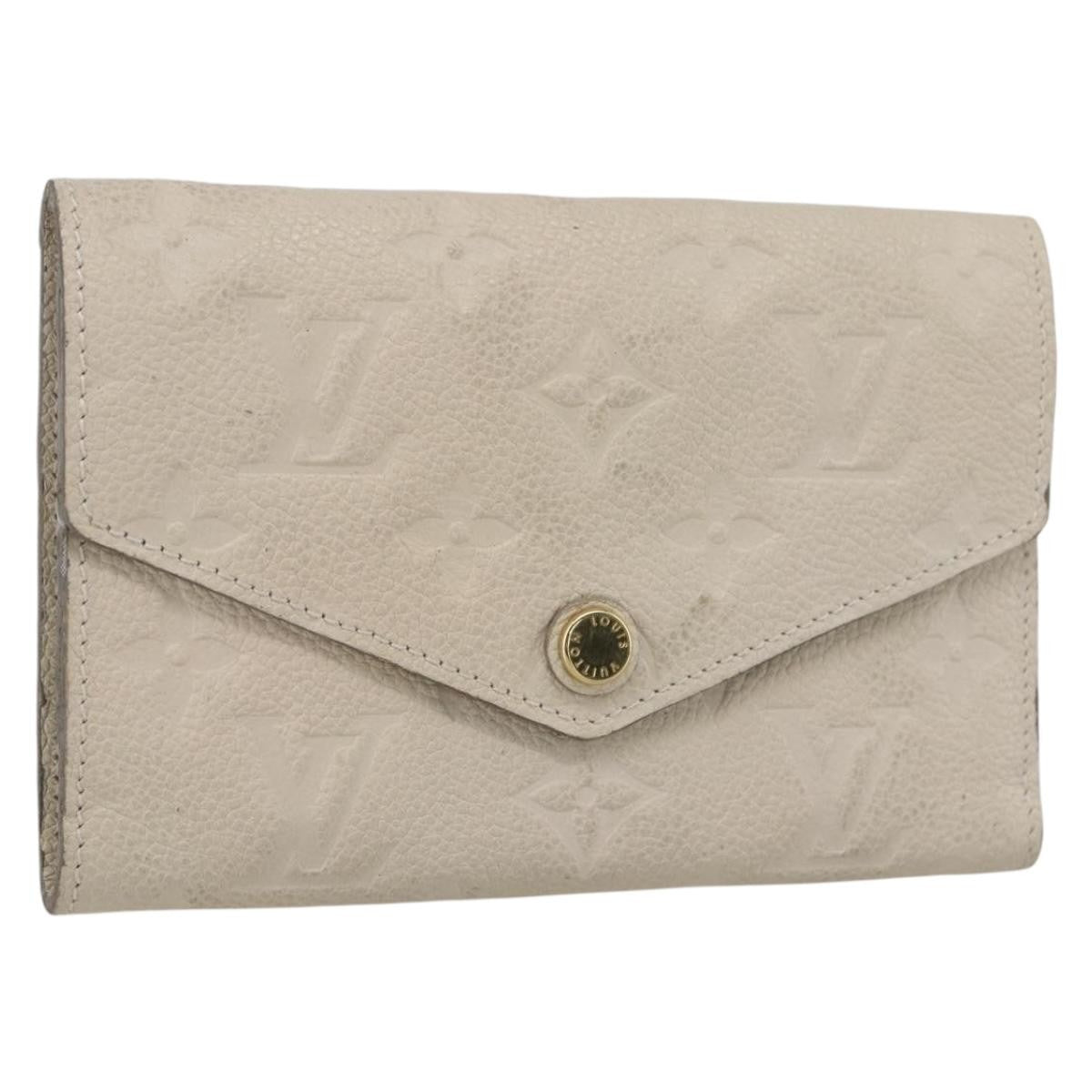 Louis Vuitton Zoe Wallet Monogram Empreinte Leather, BEIGE, LEATHER, Wallets