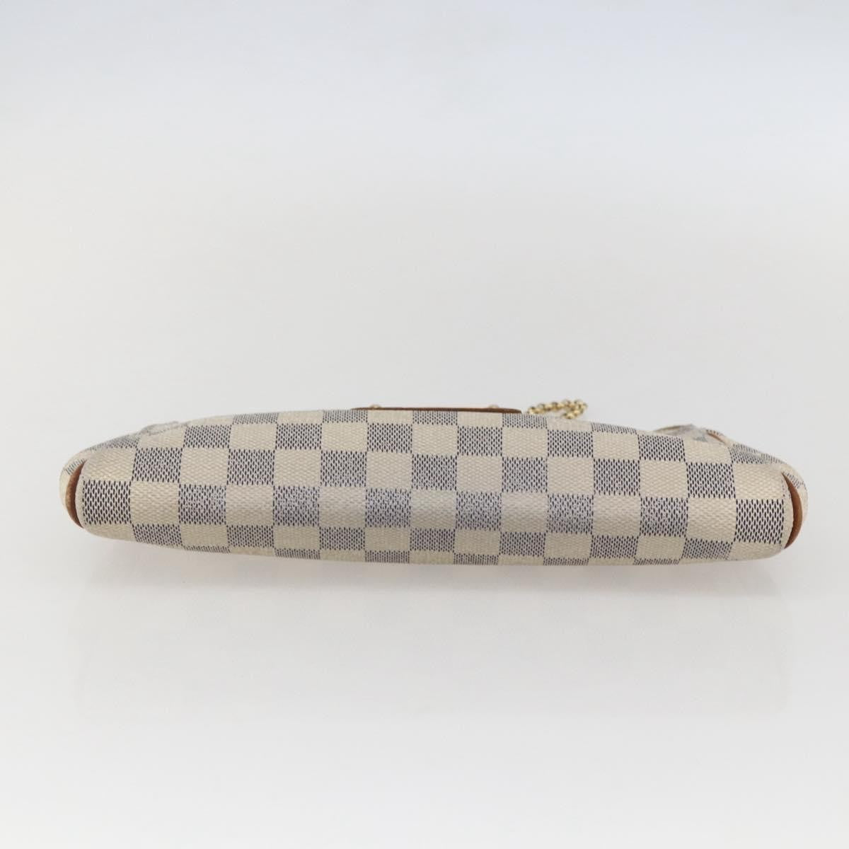 Louis Vuitton Eva Handbag Damier, WHITE, CANVAS, Shoulder bag