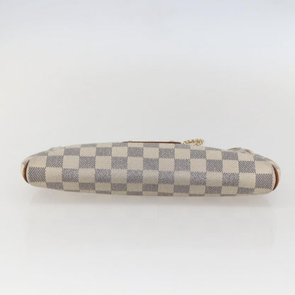 Louis Vuitton Eva Handbag Damier, WHITE, CANVAS, Shoulder bag