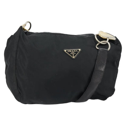 Prada Vintage Shoulder Bag Tessuto, BLACK, NYLON, Shoulder bag