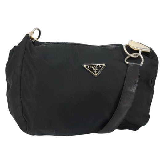 Prada Vintage Shoulder Bag Tessuto, BLACK, NYLON, Shoulder bag