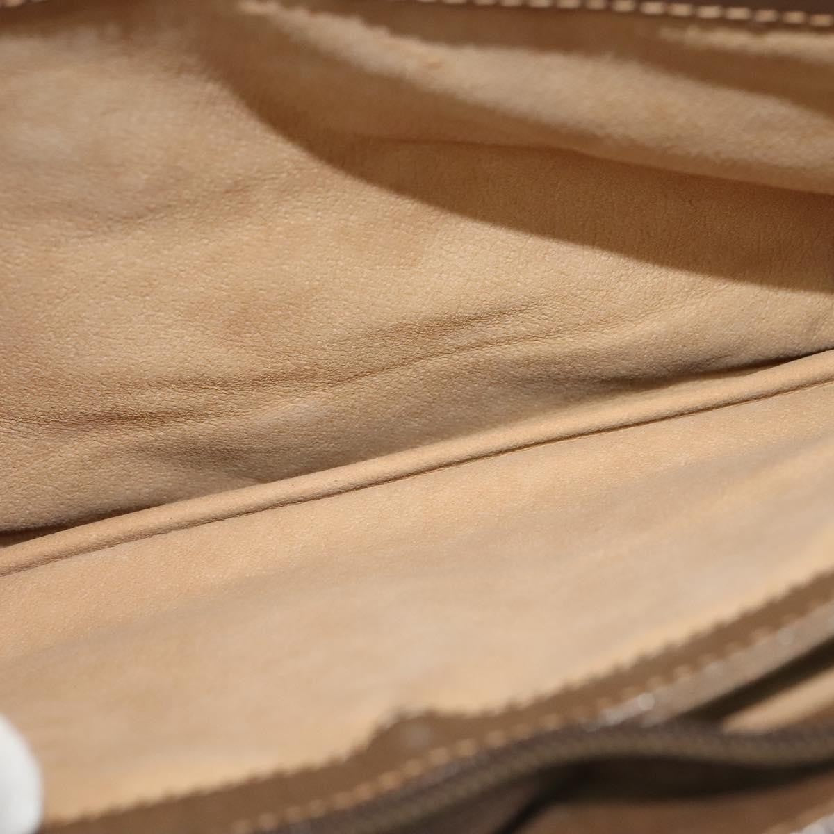 Gucci Vintage Shoulder Bag GG Coated Canvas, BEIGE, PVC, Shoulder bag