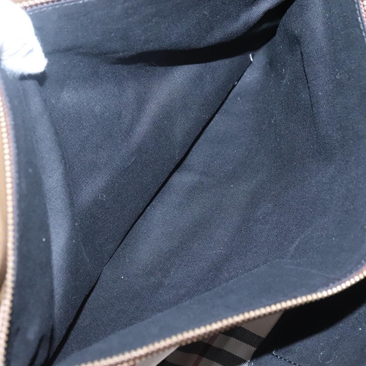 Burberry Nova Check Tote Leather, BROWN, LEATHER, Tote bag