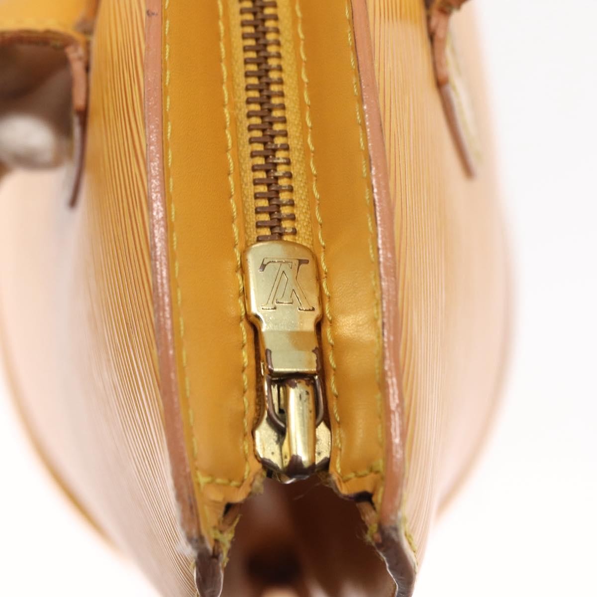 Louis Vuitton Saint Jacques Handbag Epi Leather, YELLOW, LEATHER, Shoulder bag