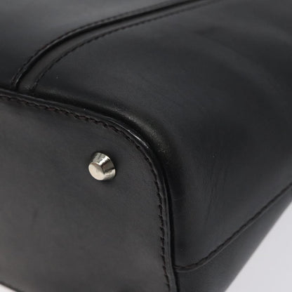 Burberry Vintage Handbag Leather, BLACK, LEATHER, Handbag