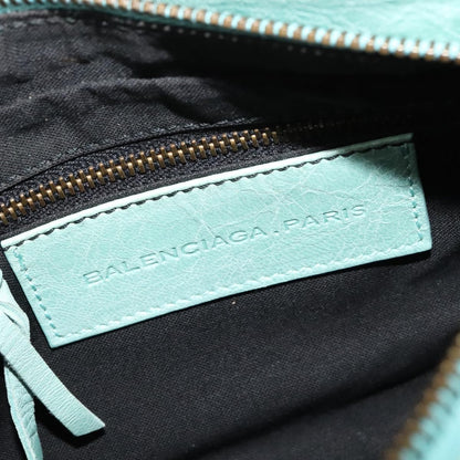 Balenciaga Hip Classic Studs Crossbody Bag Leather, BLUE, LEATHER, Shoulder bag