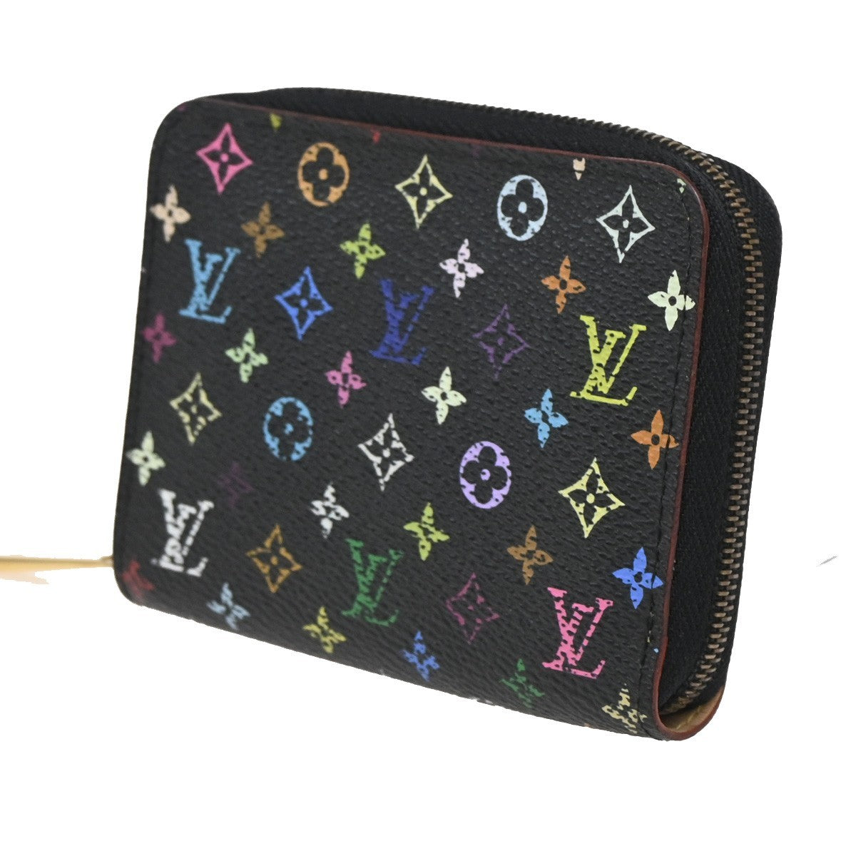 Louis Vuitton Porte-Monnaie Zippy Wallet Monogram Multicolor, BLACK, CANVAS, Wallets