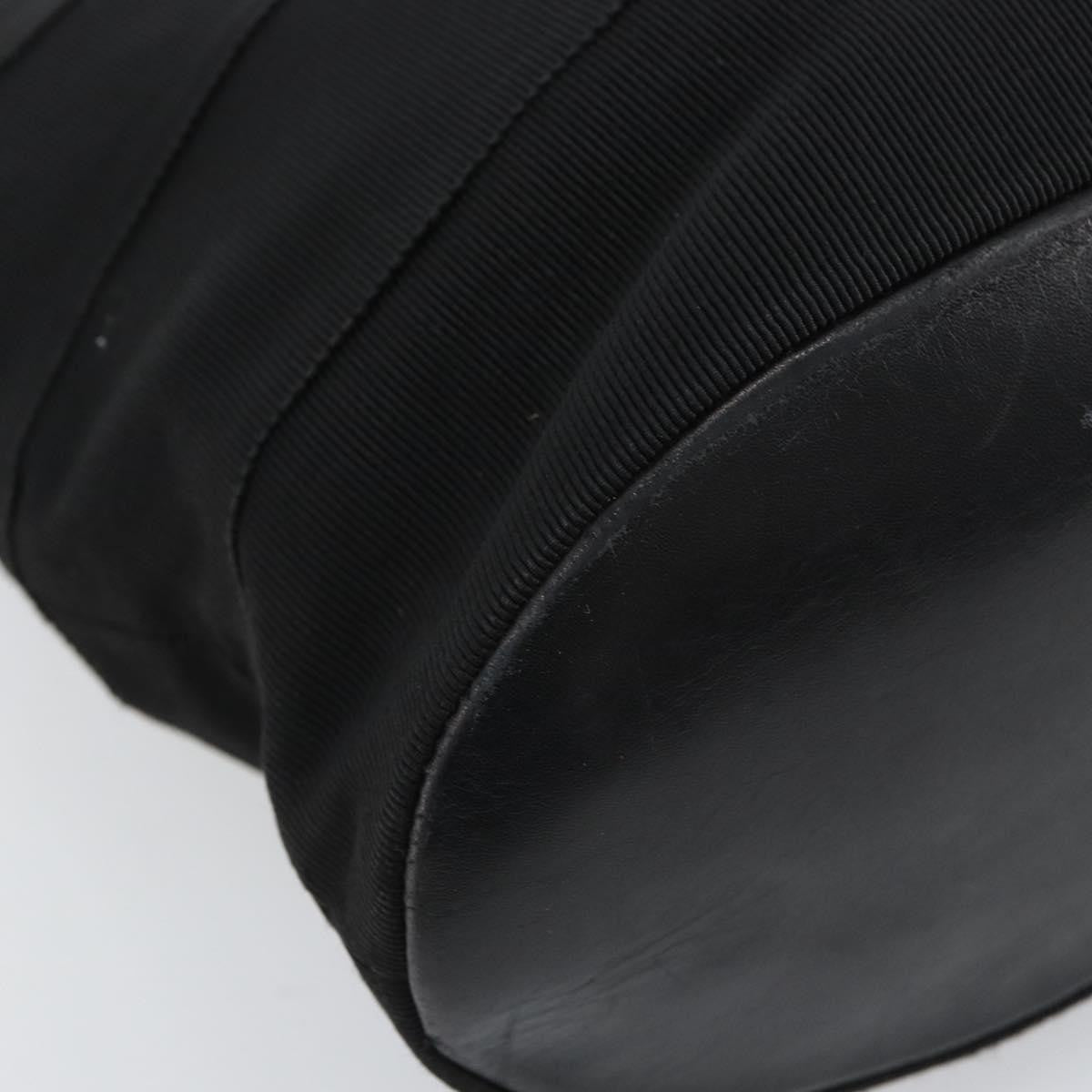 Salvatore Ferragamo Vala Shoulder Bag Canvas, BLACK, CANVAS, Shoulder bag