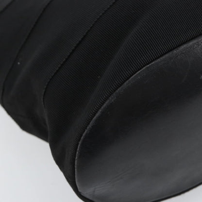 Salvatore Ferragamo Vala Shoulder Bag Canvas, BLACK, CANVAS, Shoulder bag