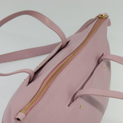 Salvatore Ferragamo Gancini Tote Leather, PINK, LEATHER, Tote bag
