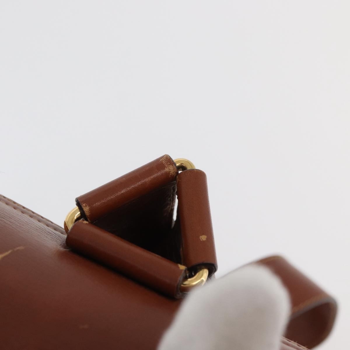 Gucci Vintage Bamboo Backpack Leather, Brown, Leather, Backpack