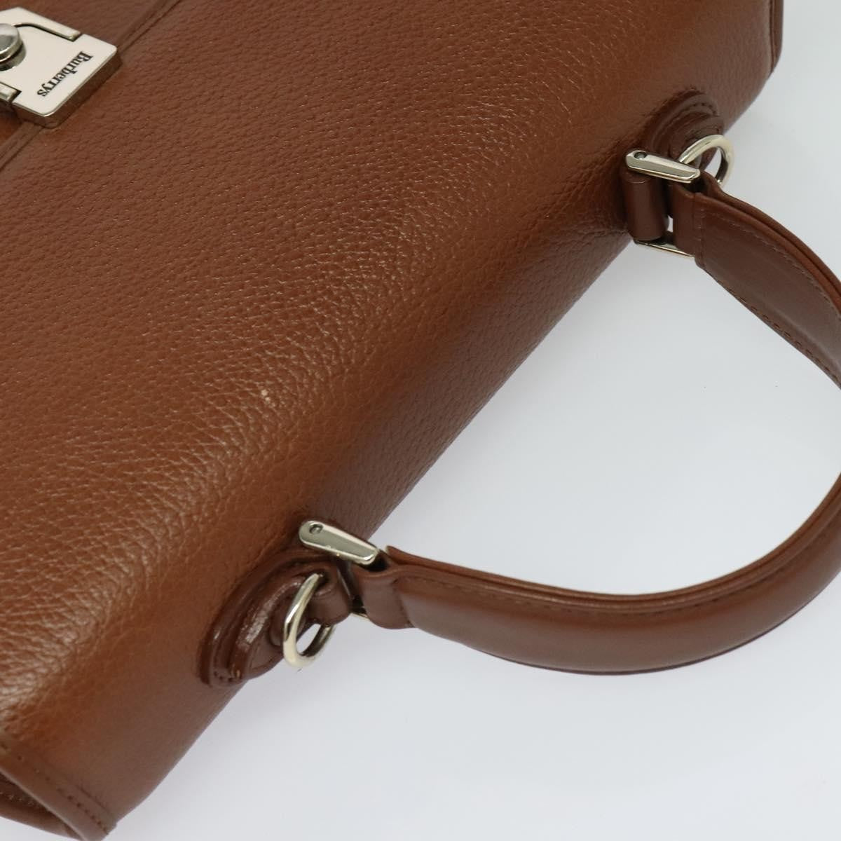 Burberry Vintage Handbag Leather, BROWN, LEATHER, Handbag