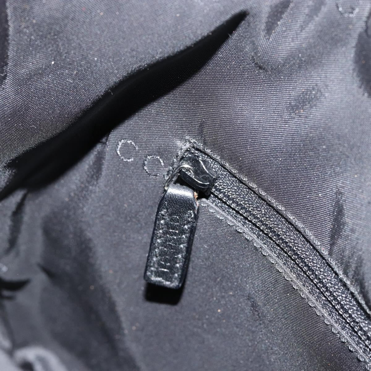 Gucci Vintage Bamboo Handle Open Hobo Leather, BLACK, LEATHER, Handbag