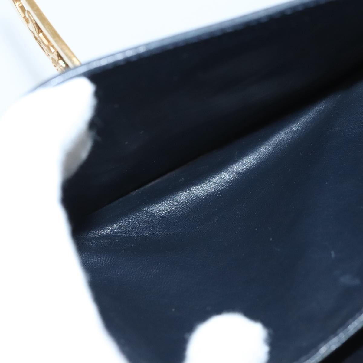 Celine C Sulky Shoulder bag Canvas and Leather, NAVY, CANVAS, Shoulder bag