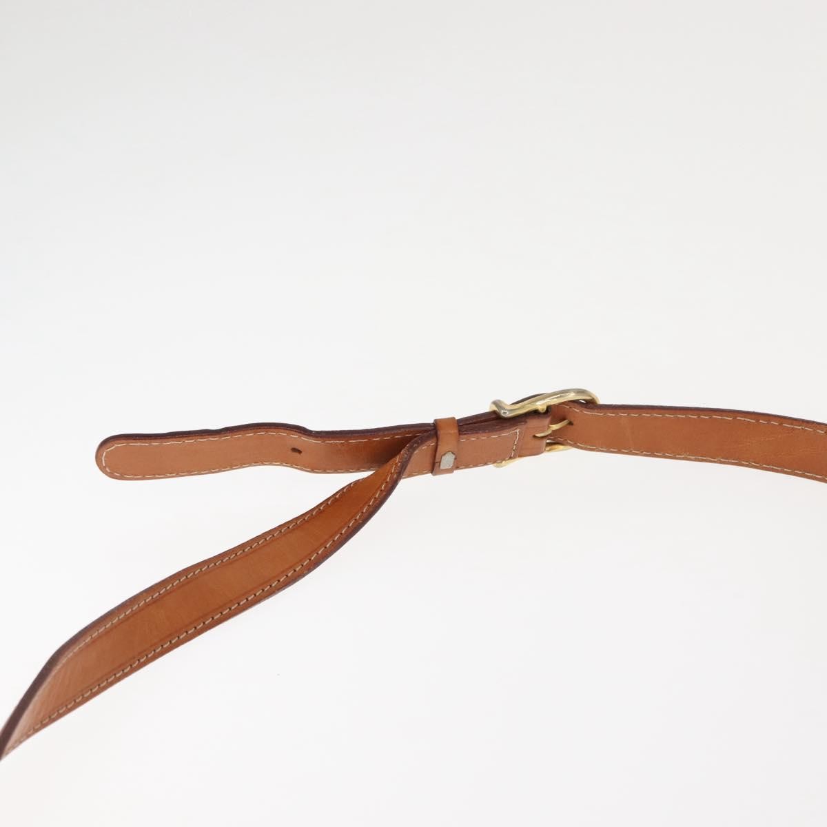 Celine Vintage Macadam Circle Logo Shoulder Bag Canvas and Leather, BROWN, CANVAS, Shoulder bag