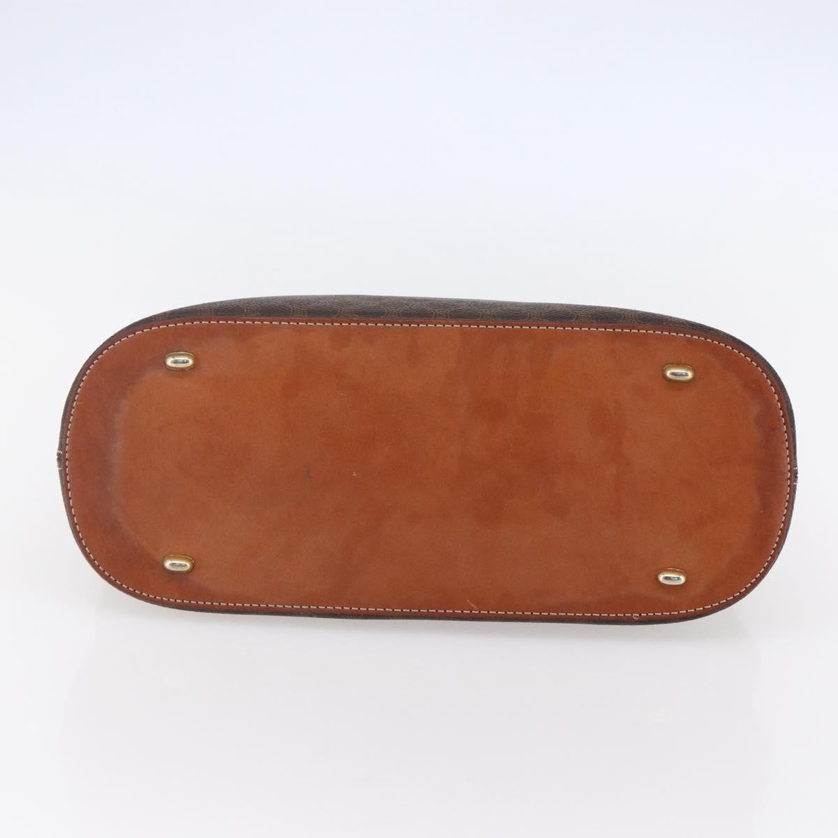 Celine Vintage Macadam Handbag Canvas, BROWN, CANVAS, Handbag