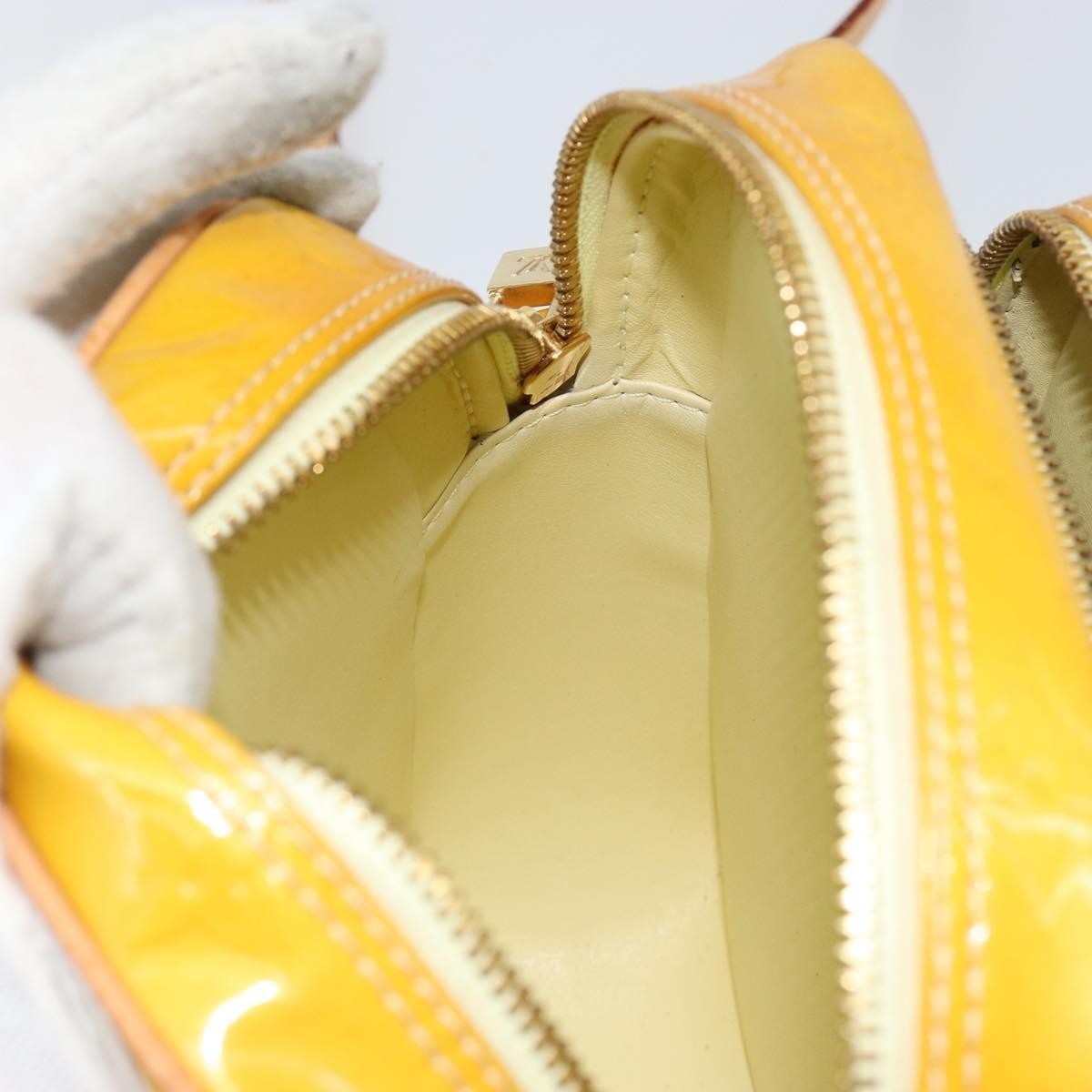 Louis Vuitton Wooster Handbag Monogram Vernis, YELLOW, PATENT_LEATHER, Shoulder bag
