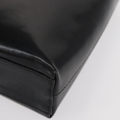 Salvatore Ferragamo Gancini Shoulder Bag Leather, BLACK, LEATHER, Shoulder bag