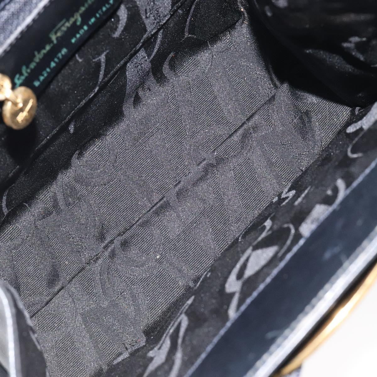 Salvatore Ferragamo Convertible Vara Bow Tote Leather, NAVY, LEATHER, Tote bag