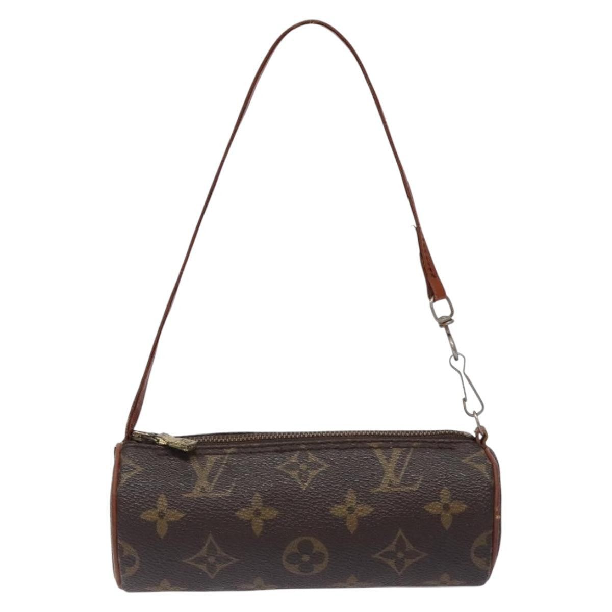 Louis Vuitton Papillon Pochette Monogram Canvas, BROWN, CANVAS, Clutche & pouche