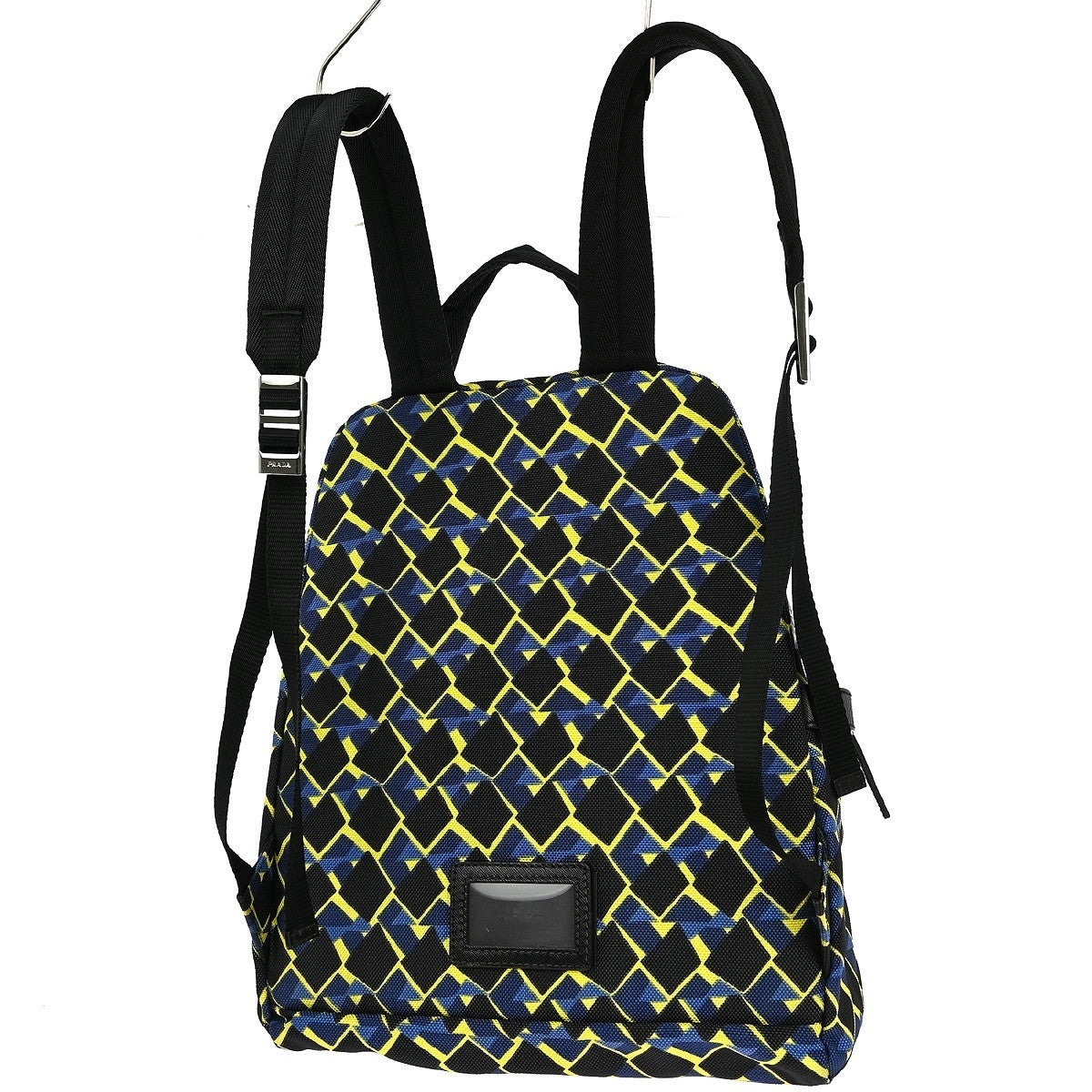 Prada Vintage Backpack Canvas, BLACK, CANVAS, Backpack