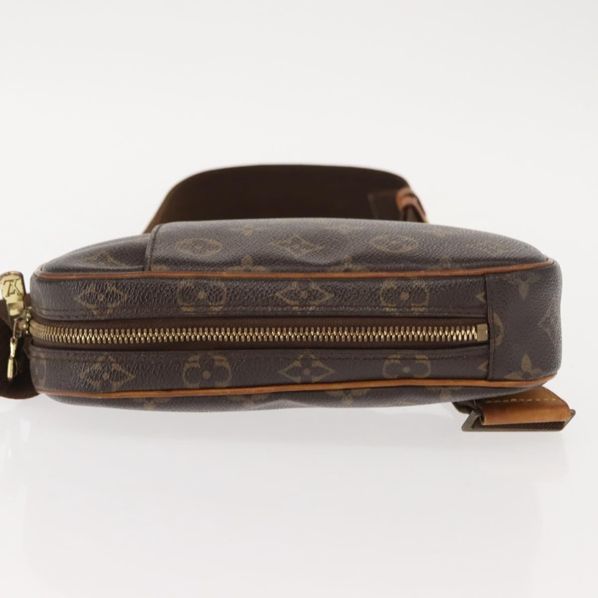 Louis Vuitton Pochette Gange Monogram Canvas, BROWN, CANVAS, Shoulder bag