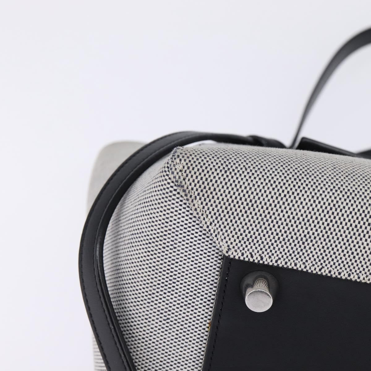 Celine Belt Bag Canvas and Leather, GRAY, CANVAS, Shoulder bag