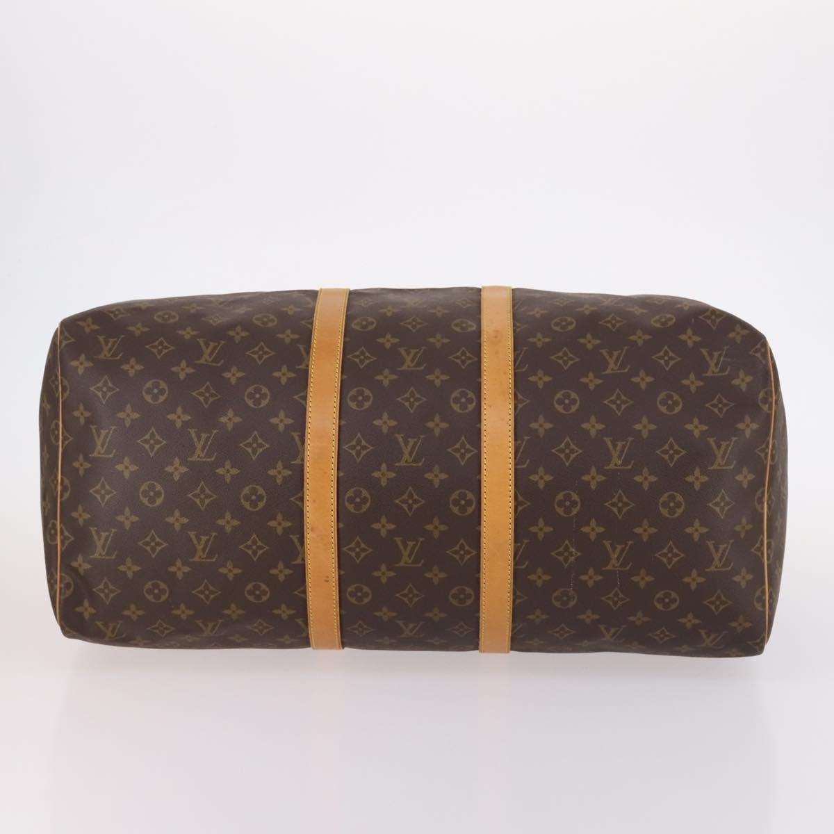 Louis Vuitton Keepall Bag Monogram Canvas, BROWN, CANVAS, Travel bag