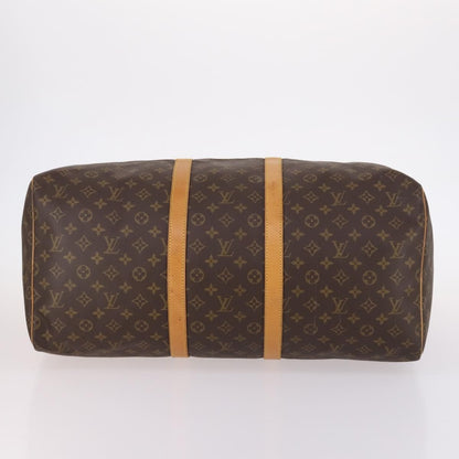 Louis Vuitton Keepall Bag Monogram Canvas, BROWN, CANVAS, Travel bag