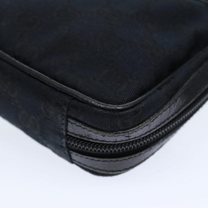 Gucci GG canvas pouch Canvas, BLACK, CANVAS, Clutche & pouche