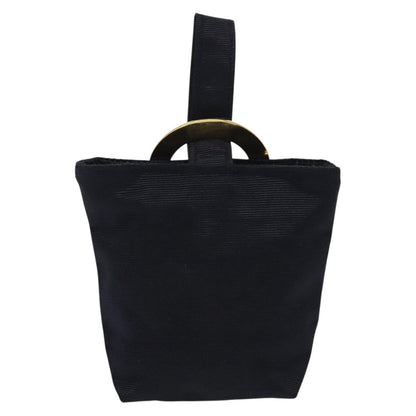 Celine Circle Logo Pouch Nylon, NAVY, CANVAS, Clutche & pouche