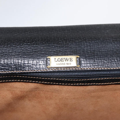 Loewe Barcelona Business Bag Leather, BLACK, LEATHER, Briefcase