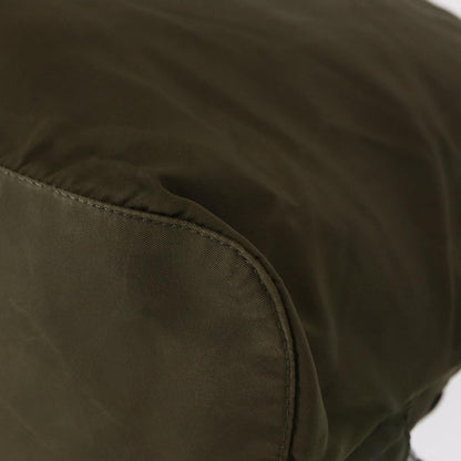 Prada Double Front Pocket Backpack Tessuto, KHAKI, NYLON, Backpack