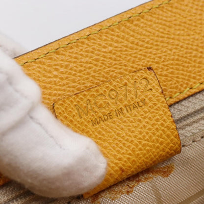 Celine Vintage Shoulder Bag Leather, YELLOW, LEATHER, Shoulder bag