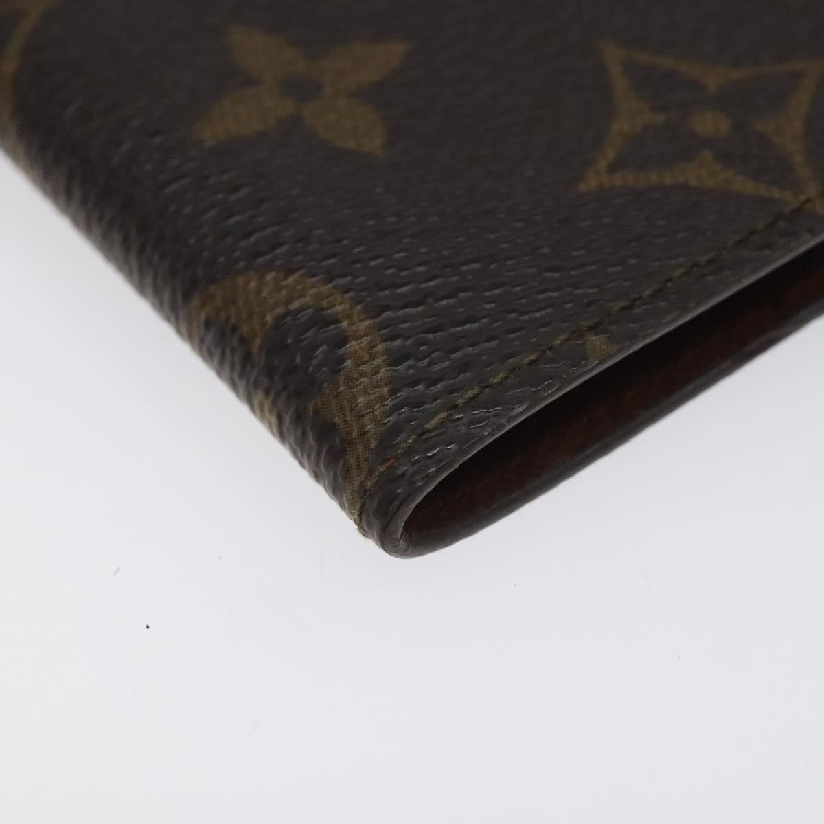 Louis Vuitton Porte Cartes Pression Card Case Monogram Canvas, BROWN, CANVAS, Card Holders
