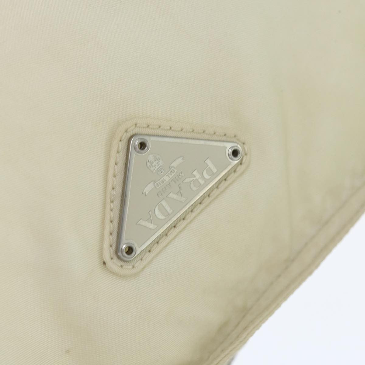 Prada Front Pocket Messenger Bag Tessuto, WHITE, NYLON, Shoulder bag