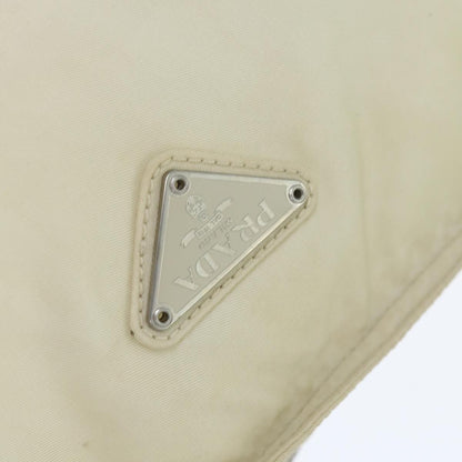 Prada Front Pocket Messenger Bag Tessuto, WHITE, NYLON, Shoulder bag