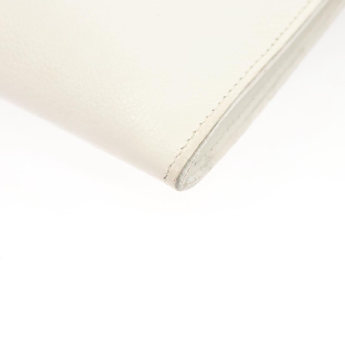 Hermes Onimaitou Handbag Leather, WHITE, LEATHER, Handbag