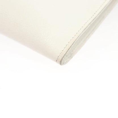 Hermes Onimaitou Handbag Leather, WHITE, LEATHER, Handbag