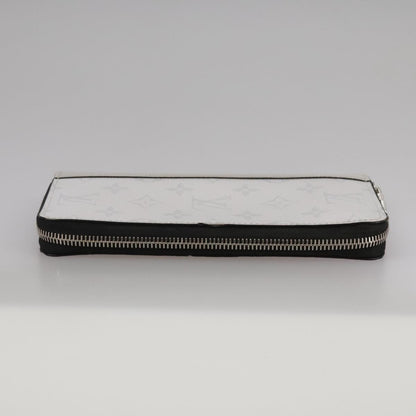 Louis Vuitton Zippy wallet vertical Taiga leather, WHITE, LEATHER, Wallets