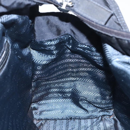 Prada Metal Handles Tote Tessuto, NAVY, NYLON, Tote bag