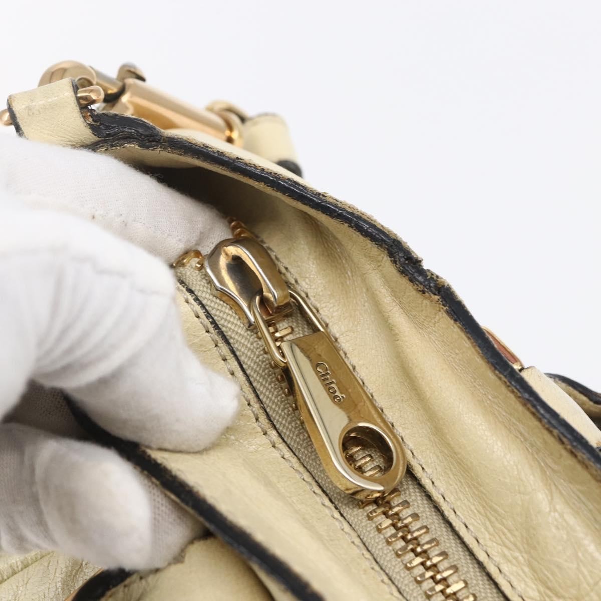 Chloe Ethel Handbag Leather, WHITE, LEATHER, Handbag