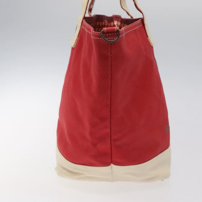 Burberry Blue Label Tote Bag Canvas, RED, CANVAS, Tote bag