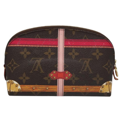 Louis Vuitton Cosmetic Pouch Limited Edition Summer Trunks Monogram Canvas, BROWN, CANVAS, Toiletry Case