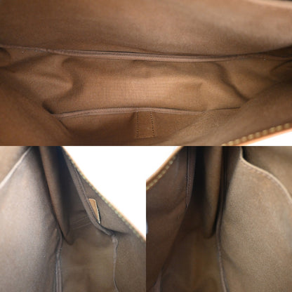 Louis Vuitton Saumur Handbag Monogram Canvas, BROWN, CANVAS, Shoulder bag