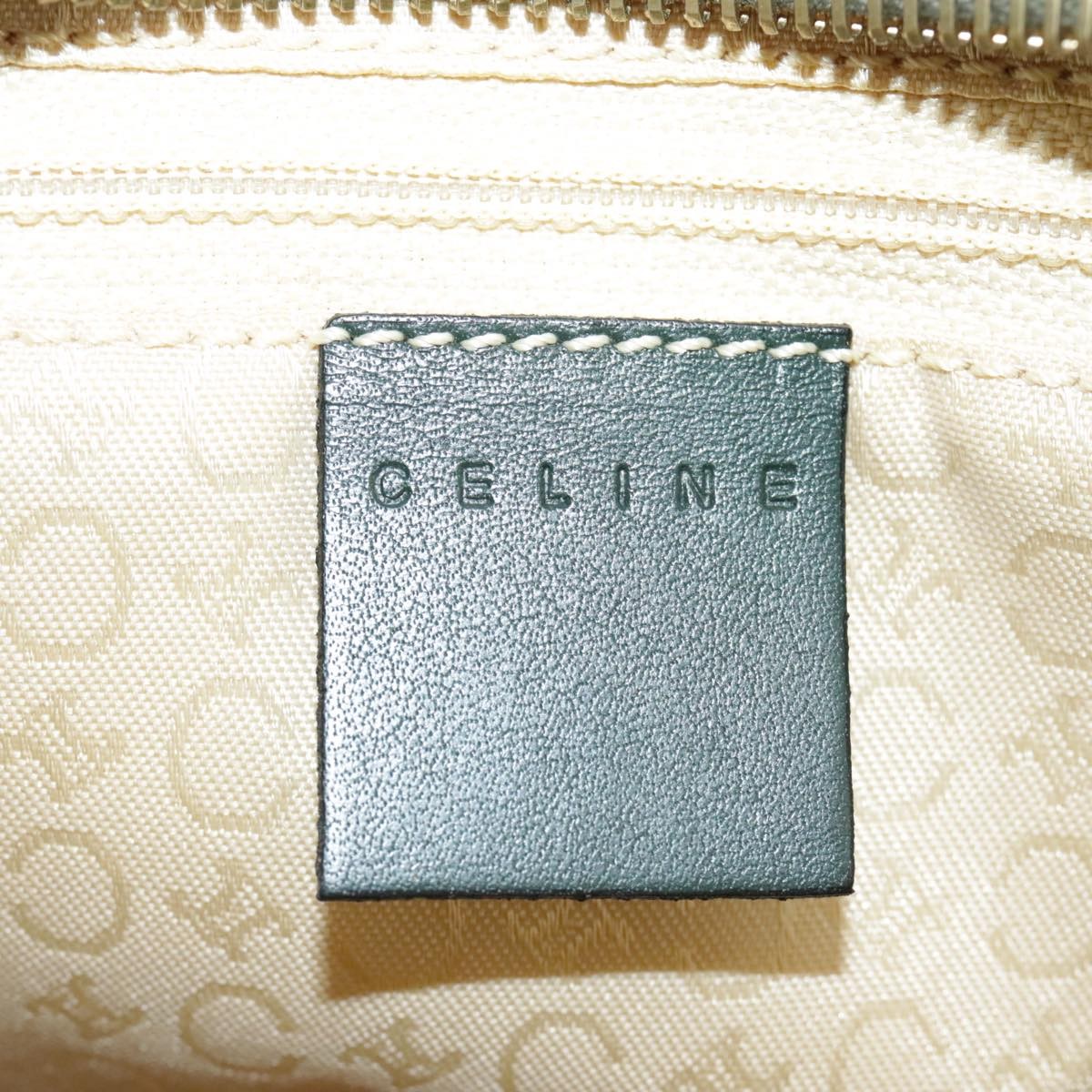 Celine C Macadam Handbag Canvas, Gray, Canvas, Handbag