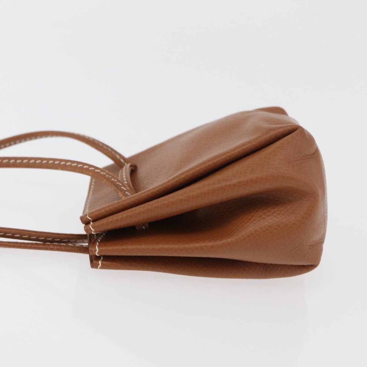Hermes Vespa Pouch Leather, Brown, Leather, Clutch